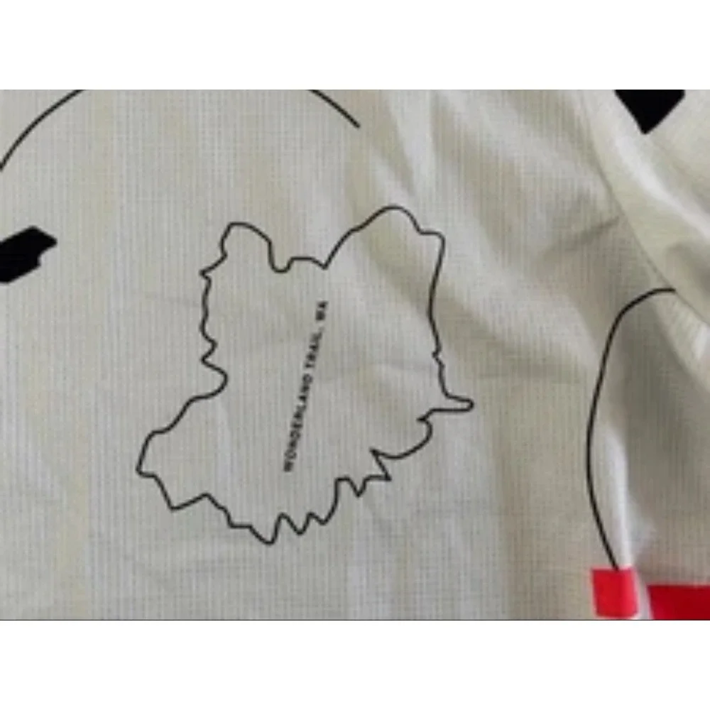 The North Face Flight Series Trail Running Shirt XL White Map Print‎ Mens XL